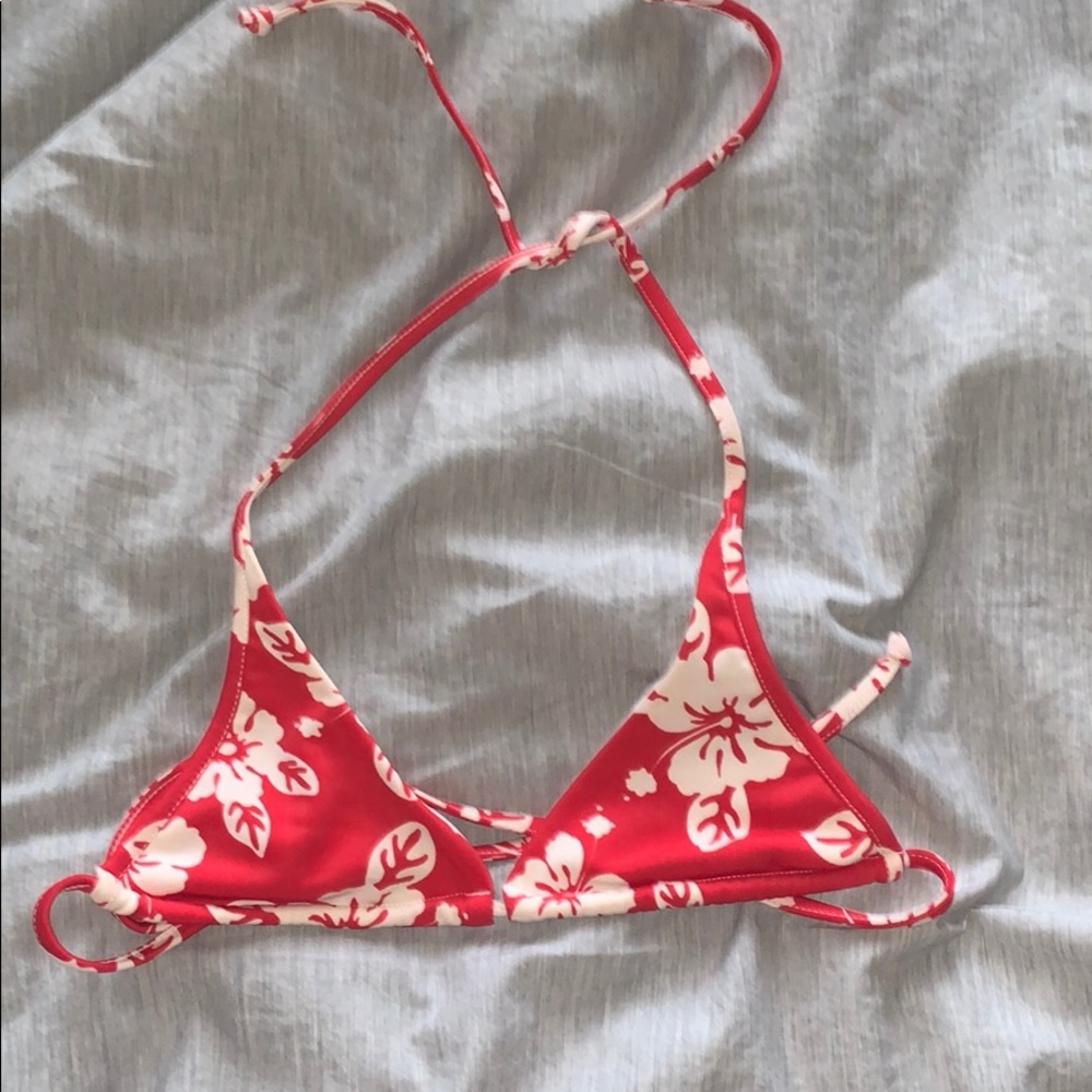 Floral bikini top